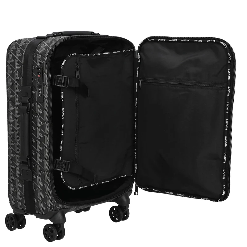 Lacoste The Blend - 4-Rollen-Kabinentrolley 49 cm (monogram noir gris)
