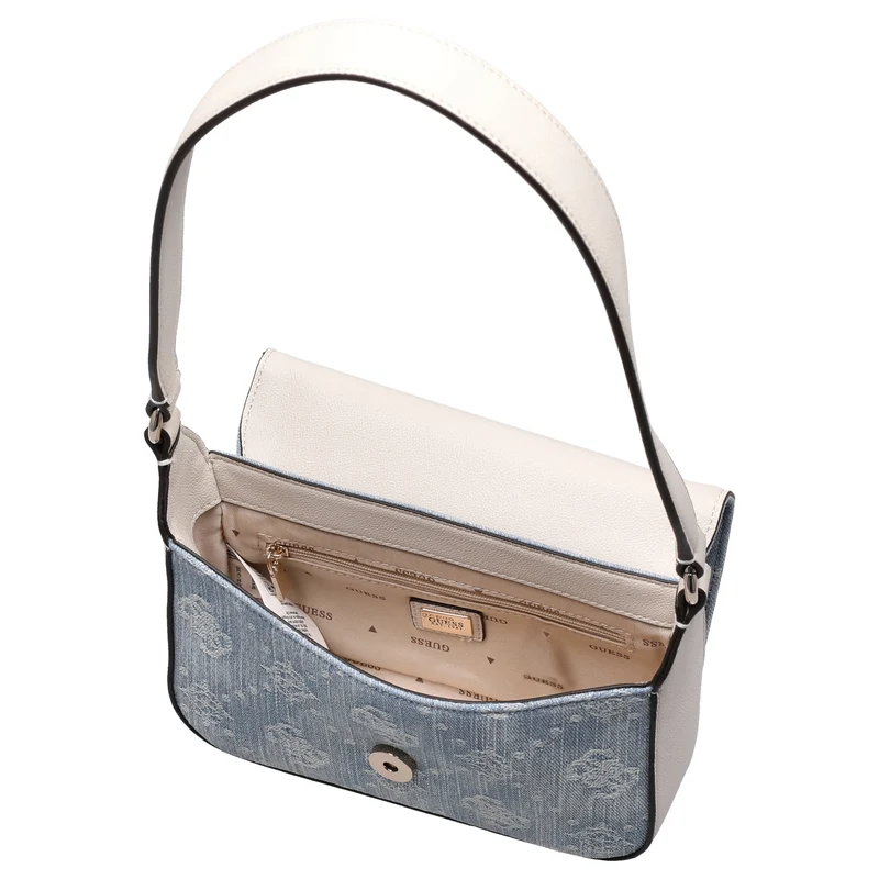 Guess Ruby Flap - Schultertasche 20 cm (denim logo)