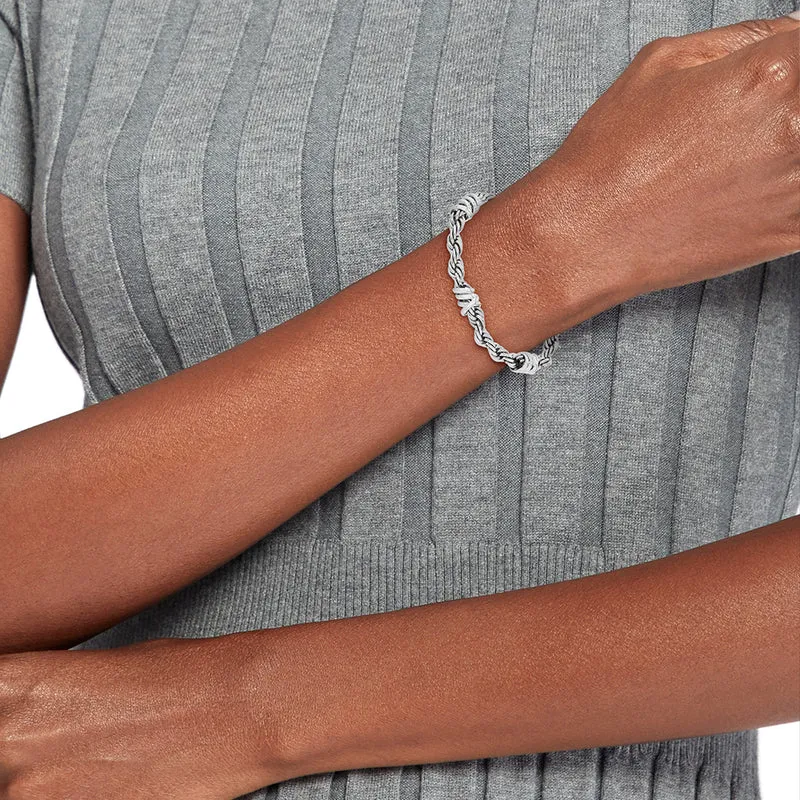 Tommy Hilfiger Edelstahl Silberfarbenes Damen Gliederarmband TJ2781025