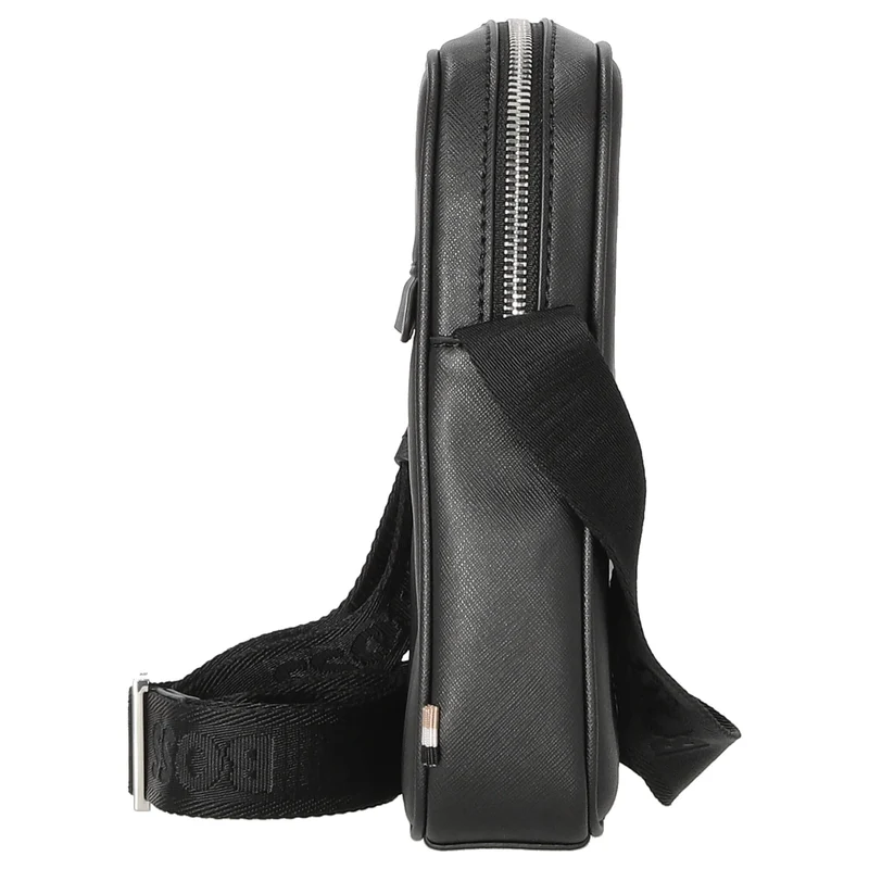 BOSS Zair Ns Zip - Umhängetasche Leder 21 cm (schwarz)