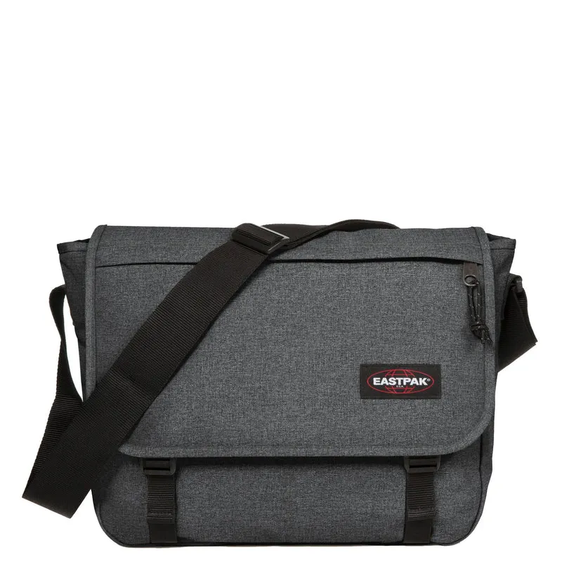 Eastpak Delegate + - Schultertasche 17" 38.5 cm (black denim)
