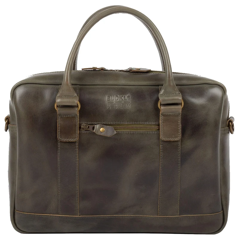 Buckle & Seam Everett - Aktentasche 16" 38 cm (olive)