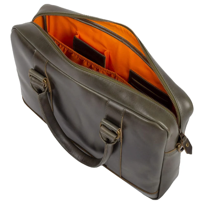 Buckle & Seam Everett - Aktentasche 16" 38 cm (olive)