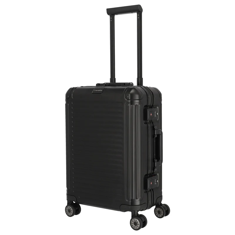 Travelite Next - 4-Rollen-Kabinentrolley S 55 cm (black)