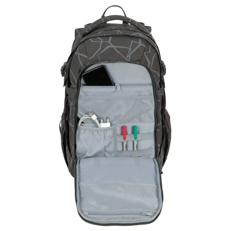 Lässig Bold Origin - Schulrucksack 46.5 cm (Edges Grey)