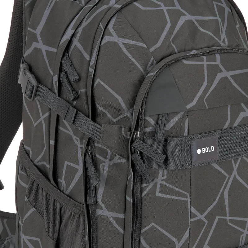 Lässig Bold Origin - Schulrucksack 46.5 cm (Edges Grey)