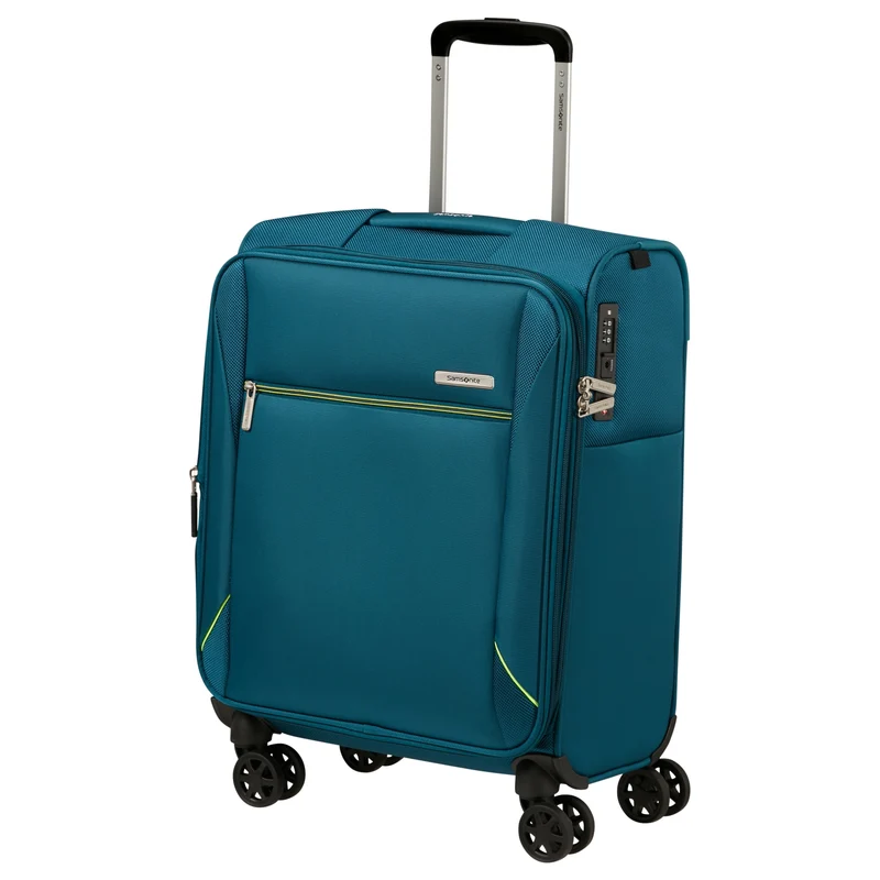 Samsonite Base Breeze - 4-Rollen-Kabinentrolley 55 cm erw. (petrol blue)