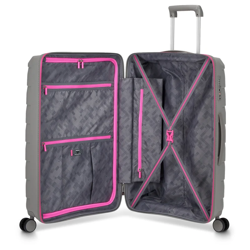 Roncato Skyline 2.0 Neon - 4-Rollen-Trolley M 70 cm (grey)