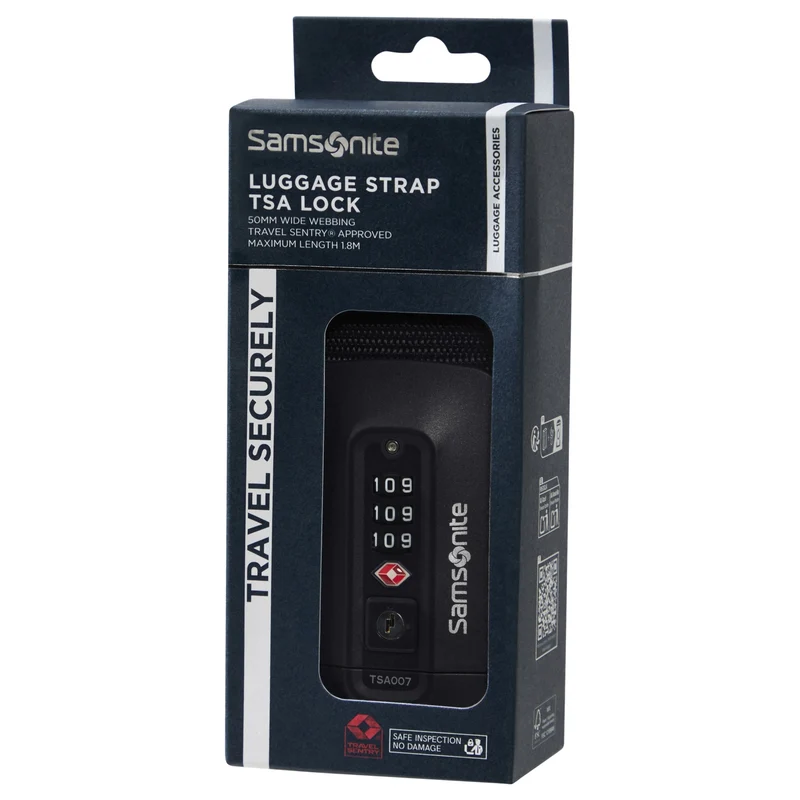 Samsonite Ta Revolution Strap/TSA Lock - Koffergurt 180 cm (black)