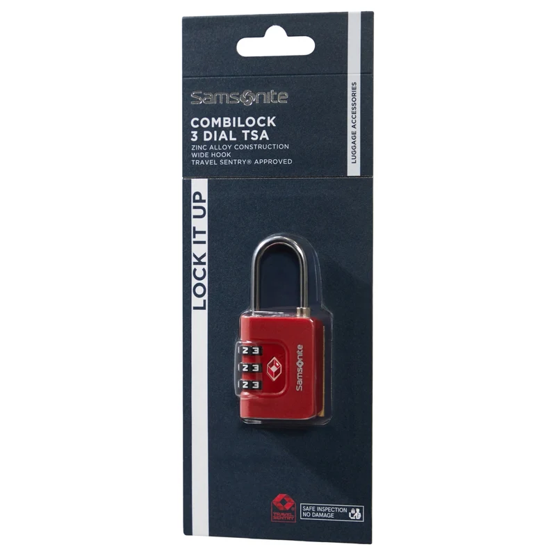 Samsonite Ta Revolution Combilock 3 Dial - Schloss (red)