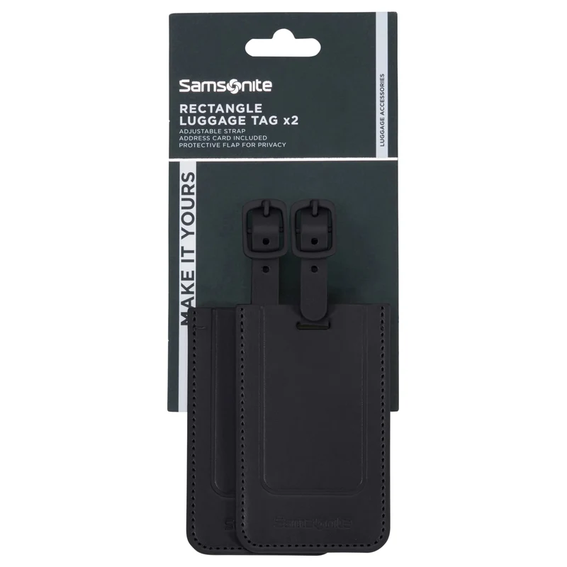 Samsonite Ta Revolution Rectangle Luggage Tag - Kofferanhänger 2tgl. (black)