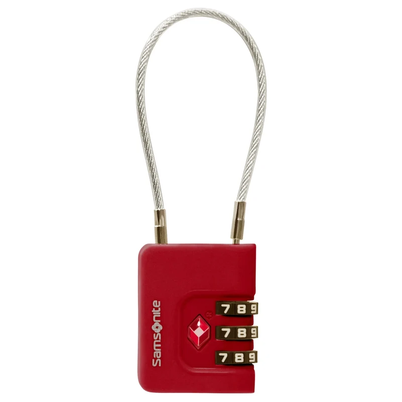 Samsonite TA Revolution Cablelock 3 Dial - Schloss (red)