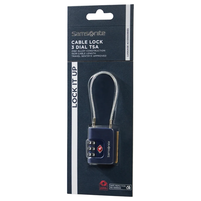 Samsonite TA Revolution Cablelock 3 Dial - Schloss (midnight blue)