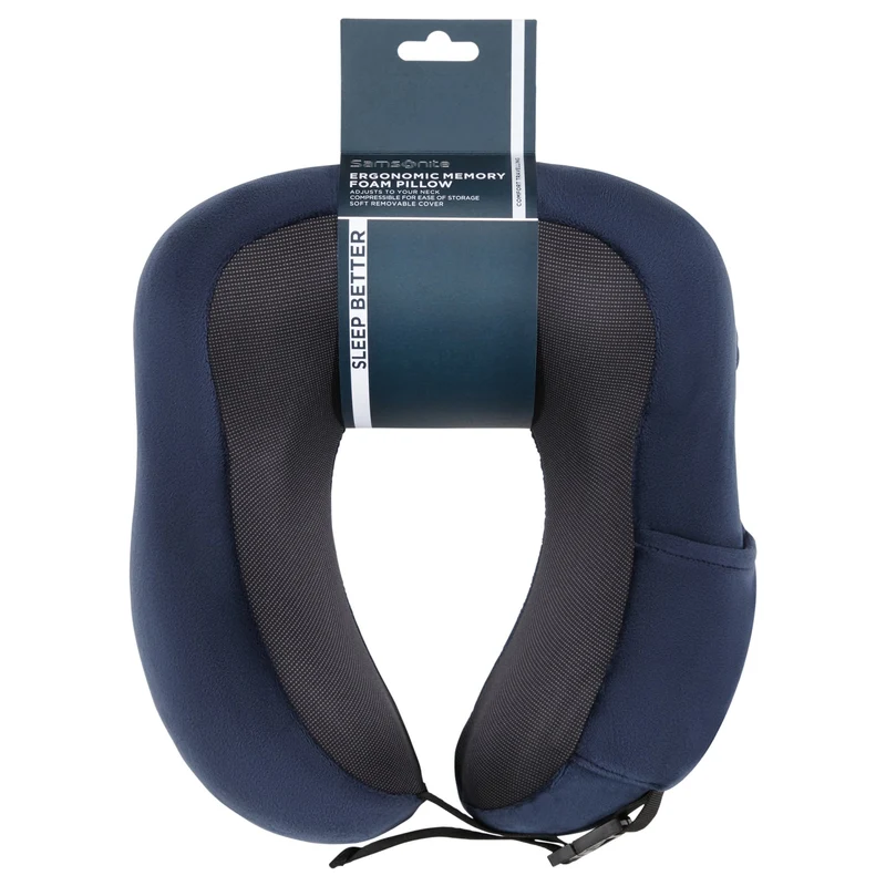 Samsonite Ta Revolution Ergonom. Mem. Foam Pillow - Nackenkissen (midnight blue)