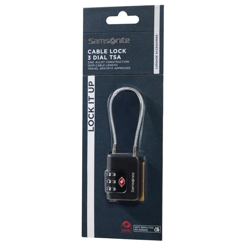 Samsonite TA Revolution Cablelock 3 Dial - Schloss (black)