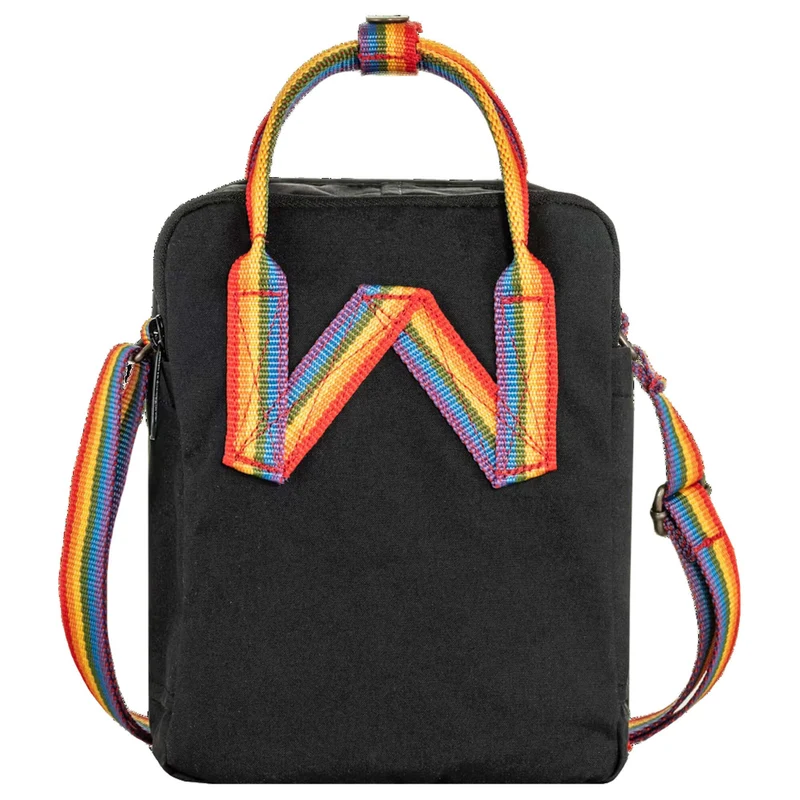 Fjällräven Kanken Rainbow Sling - Umhängetasche 20 cm (black-rainbow pattern)