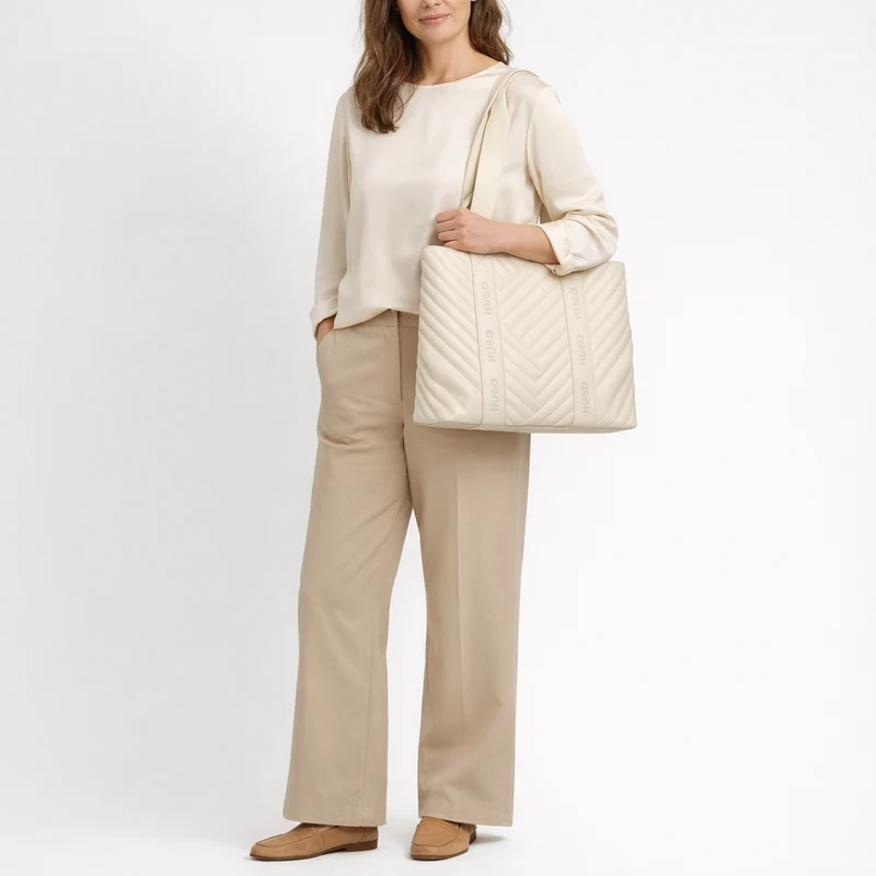 HUGO Women's Becky - Shopper 35 cm (natural)