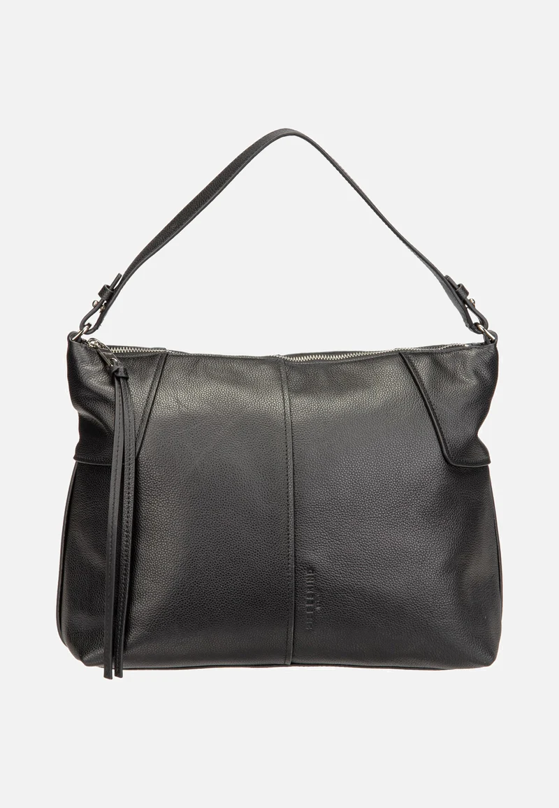 Mila Hobo M Small Pebble Black - Hobo Bag