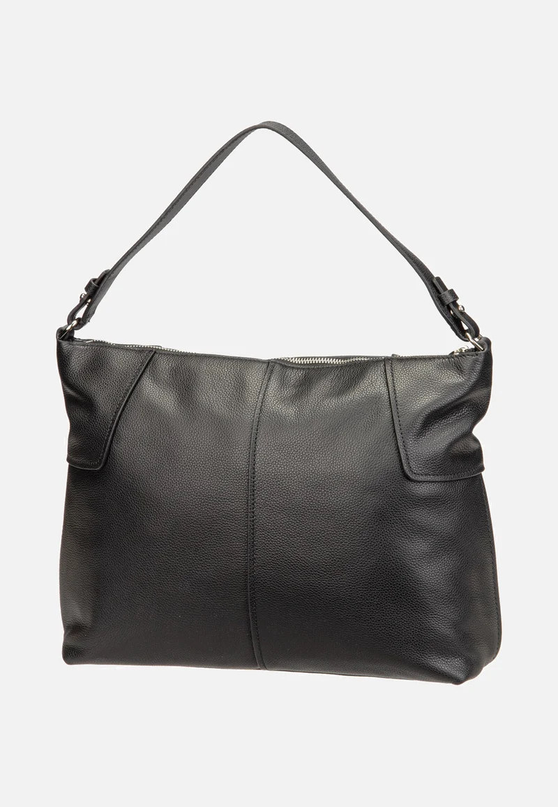 Mila Hobo M Small Pebble Black - Hobo Bag