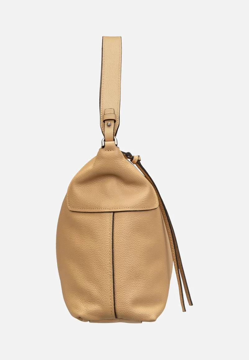 Mila Hobo M Small Pebble Light Tan - Hobo Bag