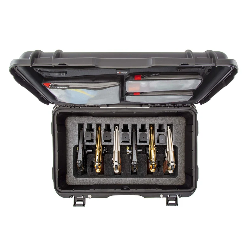 NANUK 938 6 Up Gun Case with Lid Organizer