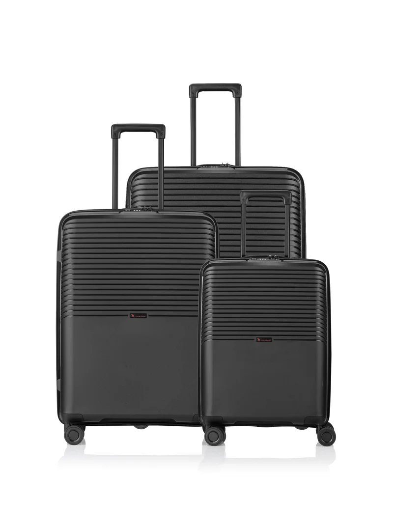 Jet "Helvetic" Trolley 3er Set S + M + L (black)