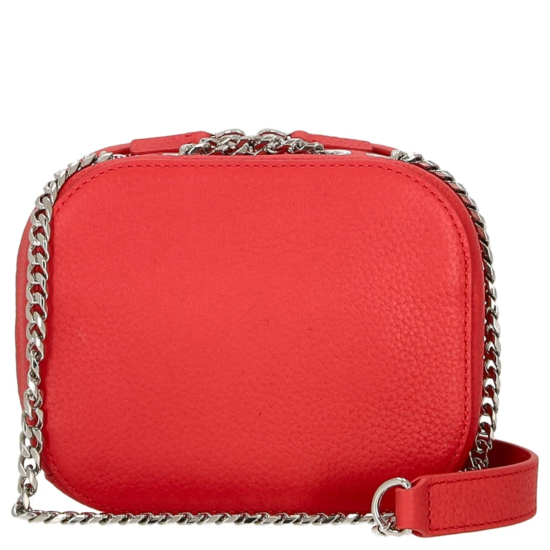 Lacoste Croco Crew - Umhängetasche Leder 16 cm (pompier)