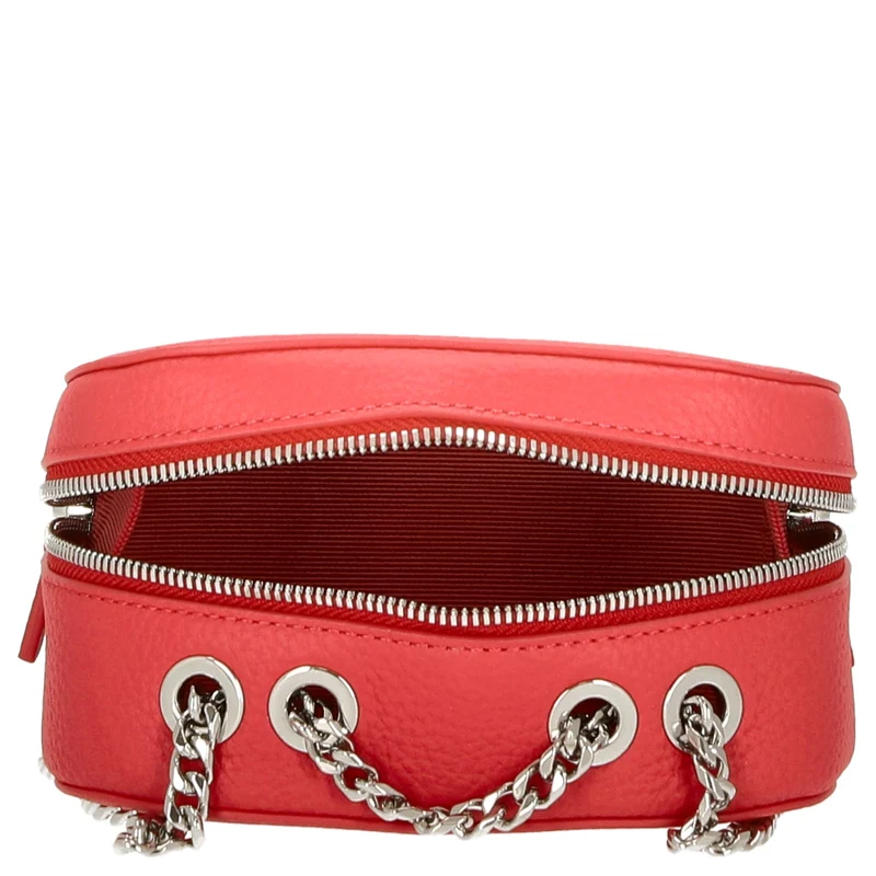 Lacoste Croco Crew - Umhängetasche Leder 16 cm (pompier)
