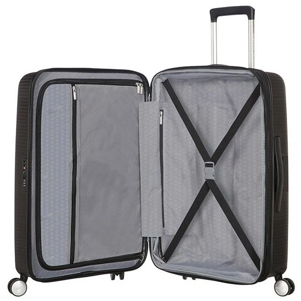 American Tourister Soundbox - 4-Rollen-Trolley 67 cm erw. (schwarz)