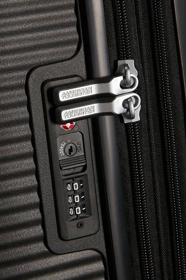 American Tourister Soundbox - 4-Rollen-Trolley 67 cm erw. (schwarz)