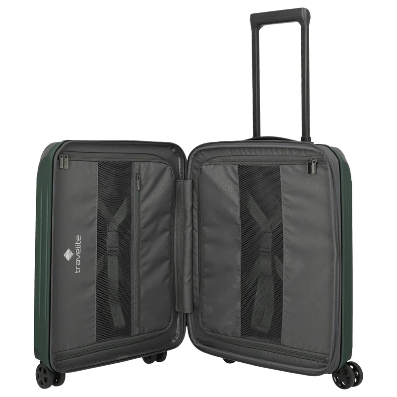 Travelite Dynamiic -4-Rollen-Kabinentrolley S 55 cm erw. (grün)