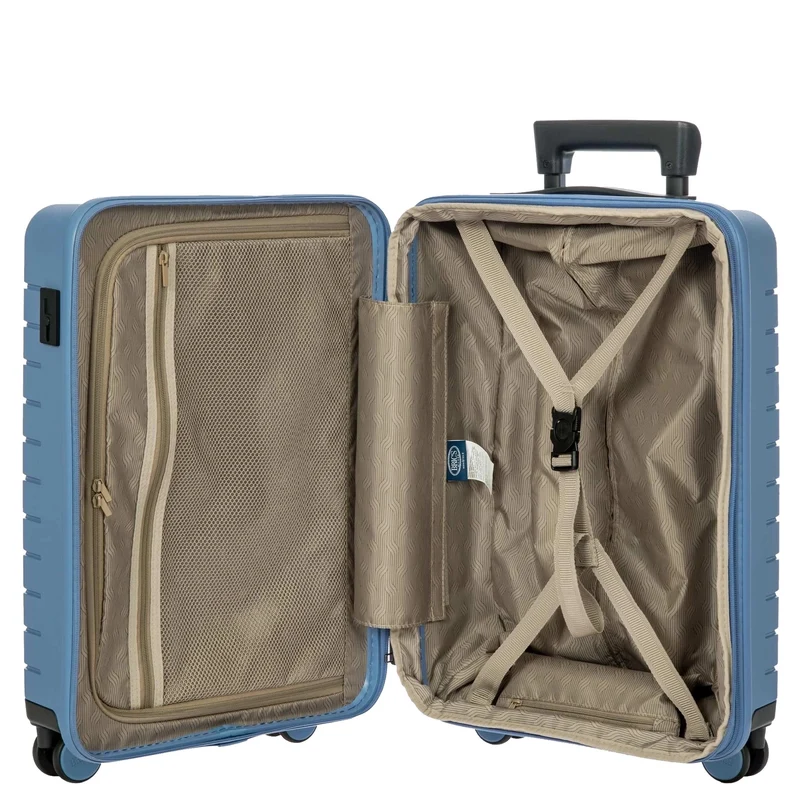 Brics BY Ulisse - 4-Rollen-Kabinentrolley 55 cm erw. (grey blue)