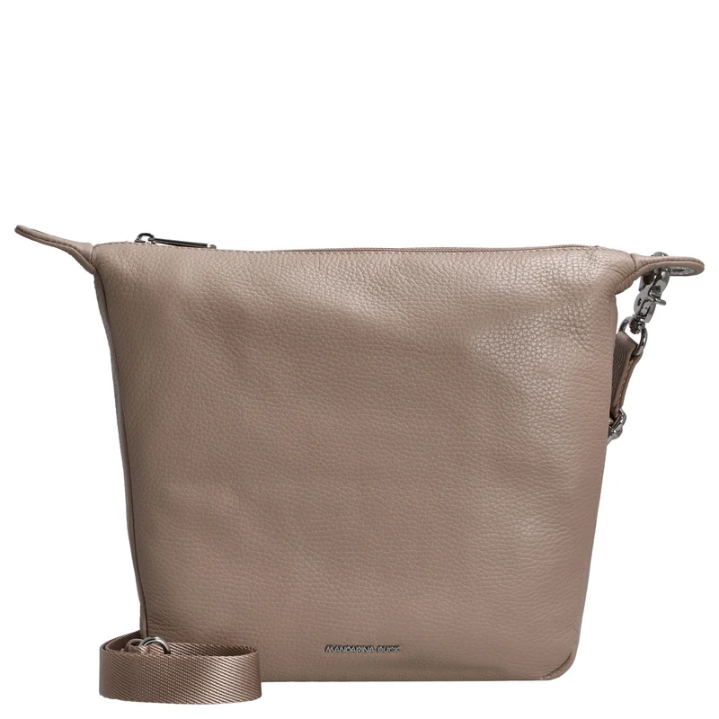 Mandarina Duck Mellow Leather - Schultertasche 28 cm (warm taupe)