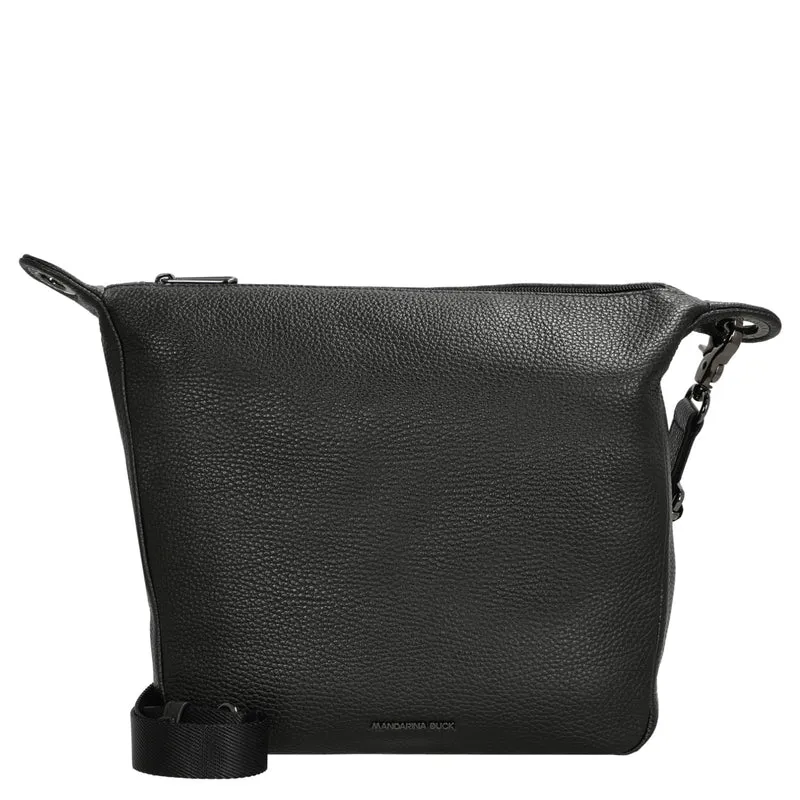 Mandarina Duck Mellow Leather - Schultertasche 28 cm (nero)