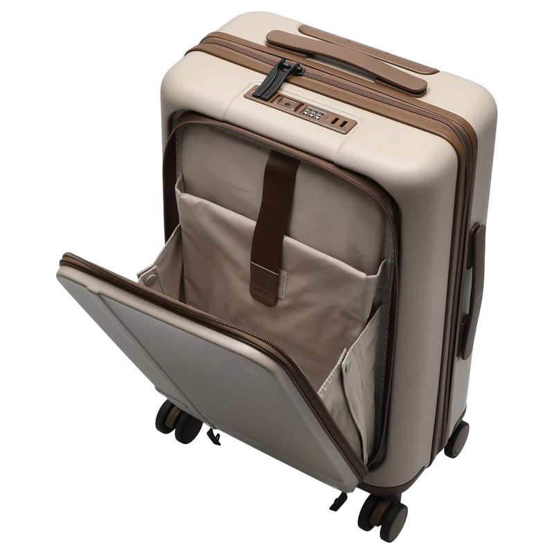 NINETYGO Coffee Jorney - 4-Rollen-Kabinentrolley S 55 cm (flat white)