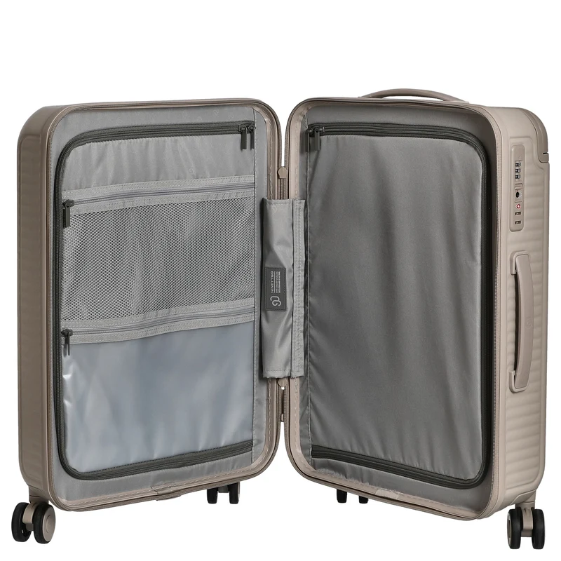 NINETYGO Nulife - 4-Rollen-Kabinentrolley S 55 cm (beige)