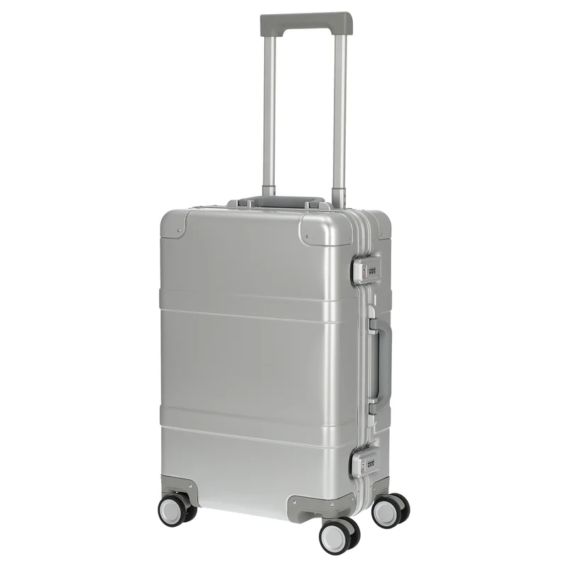NINETYGO Metal - 4-Rollen-Kabinentrolley S 55 cm (silber)