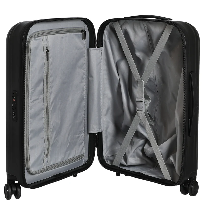 NINETYGO Elbe - 4-Rollen-Kabinentrolley S 55 cm (schwarz)