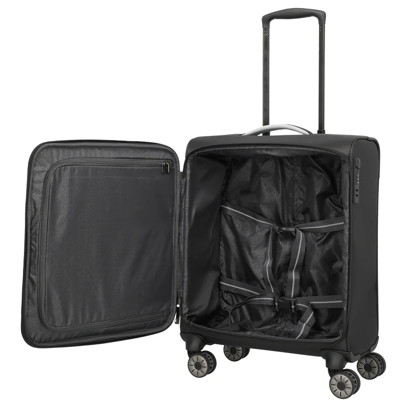 Travelite Jetpack Max - 4-Rollen-Trolley S 55 cm (schwarz)