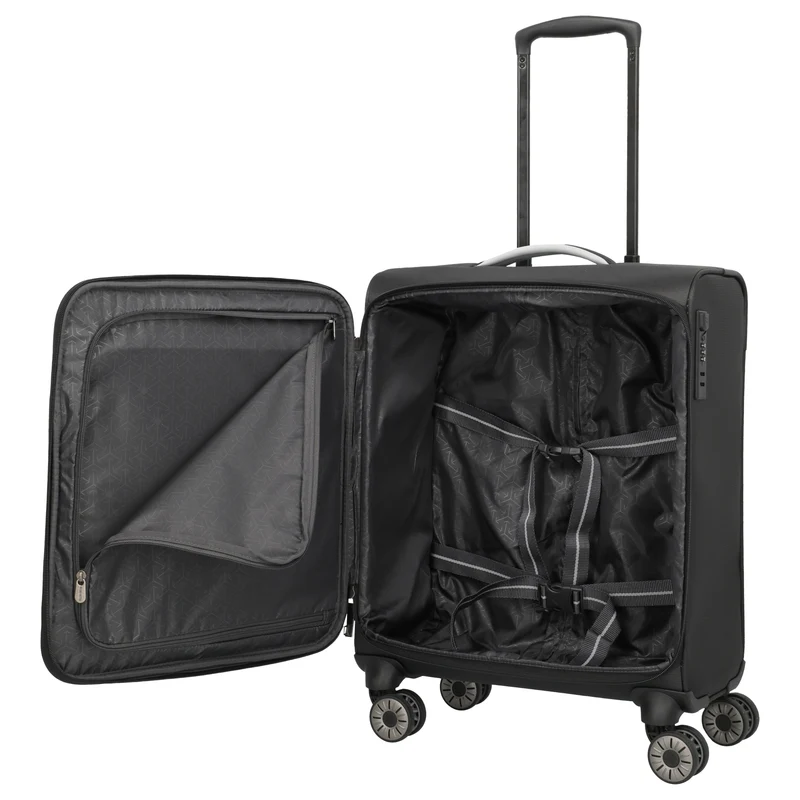 Travelite Jetpack Max - 4-Rollen-Trolley S 55 cm (schwarz)