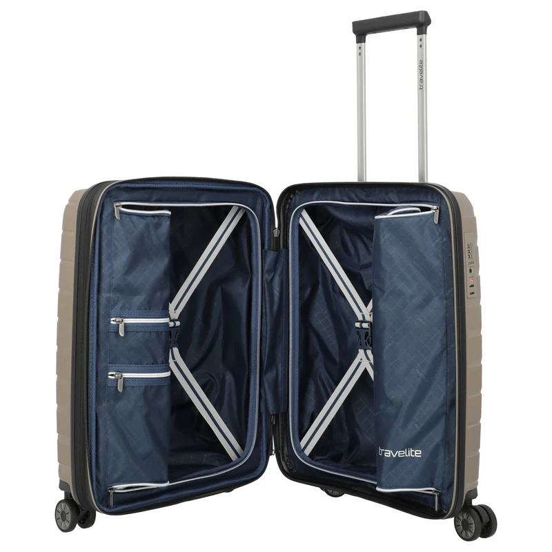 Travelite Air Base - 4-Rollen-Kabinentrolley S 55 cm erw. (champagner)