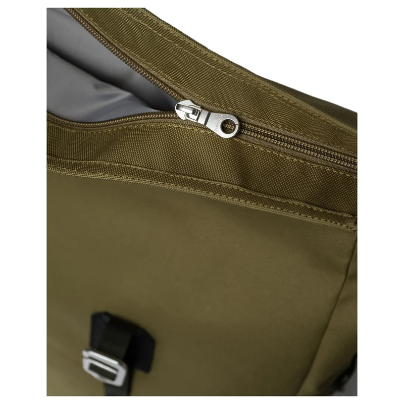 Sandqvist Icon Rolltop - Rucksack M 14" 60 cm (olive drab with black leather)