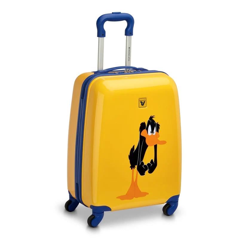 Roncato Looney Tunes Kids - 4-Rollen-Kindertrolley 50 cm (Daffy Duck Papaya)