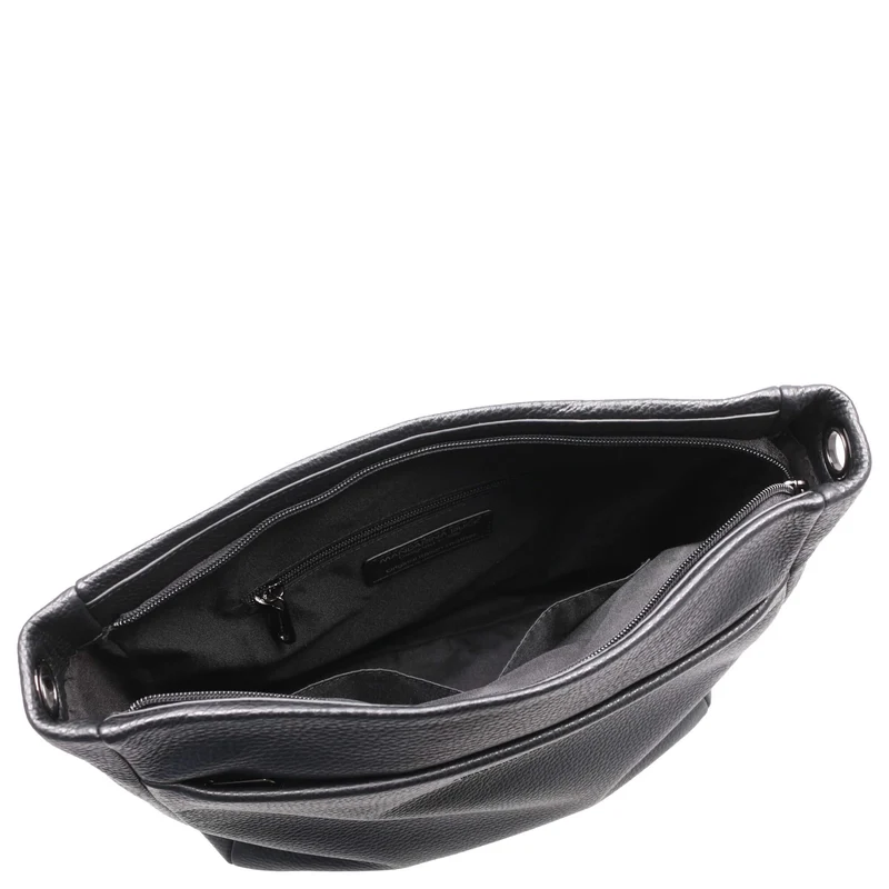 Mandarina Duck Mellow Leather - Umhängetasche L 35 cm (nero)