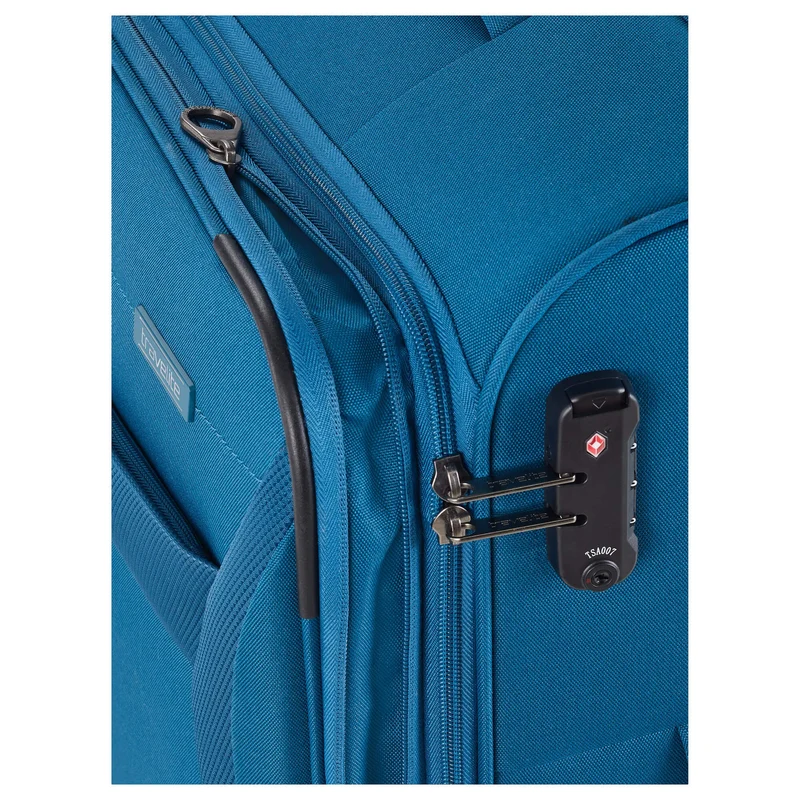 Travelite Chios - 4-Rollen-Trolley M 67 cm erw. (petrol)