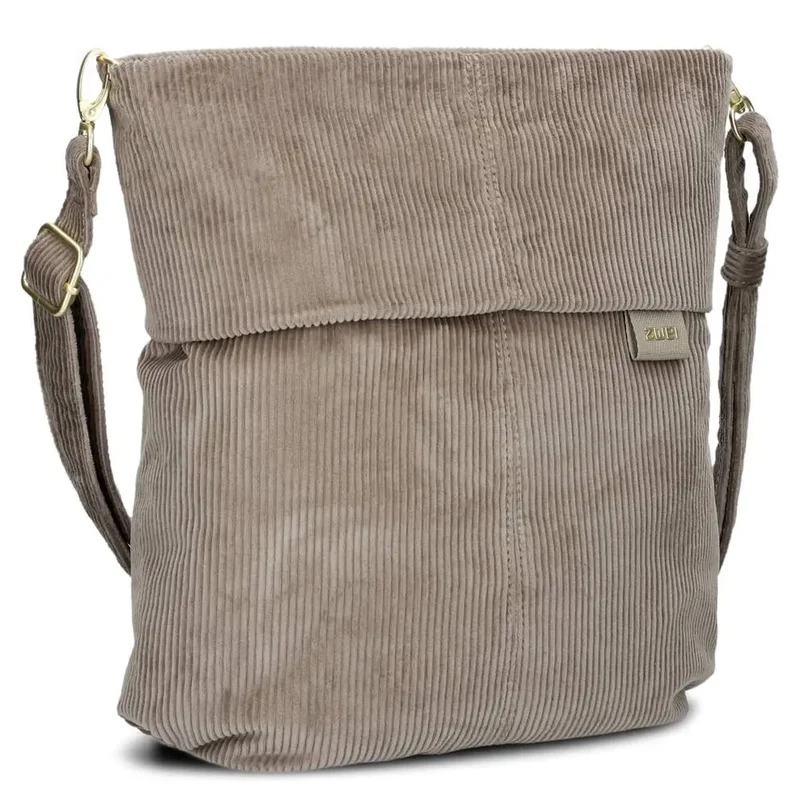 zwei Mademoiselle M12 - Schultertasche 32 cm (cord-mocca)