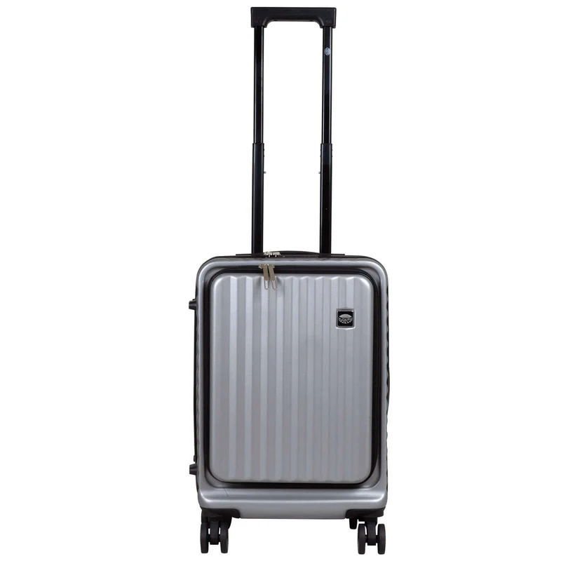 Handgepäck-Trolley 55cm mit 17-Zoll-Laptopfach - Farbe silber-grau