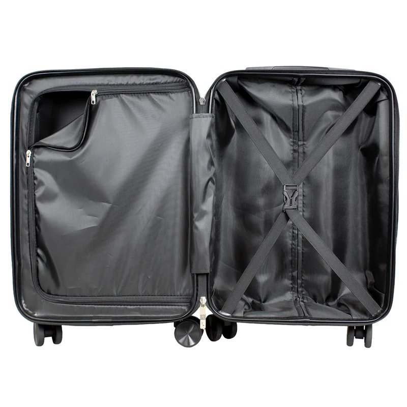 BERGAMO Reisekoffer L – Hartschalenkoffer ABS/Polycarbonat 4 Rollen Aufgabegepäck