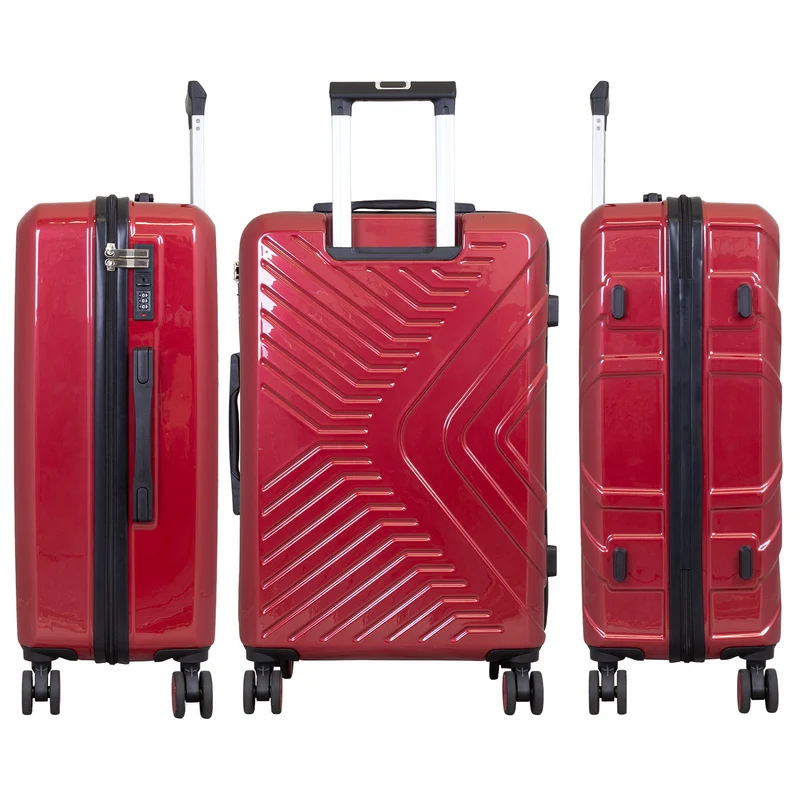 BERGAMO Reisekoffer L – Hartschalenkoffer ABS/Polycarbonat 4 Rollen Aufgabegepäck