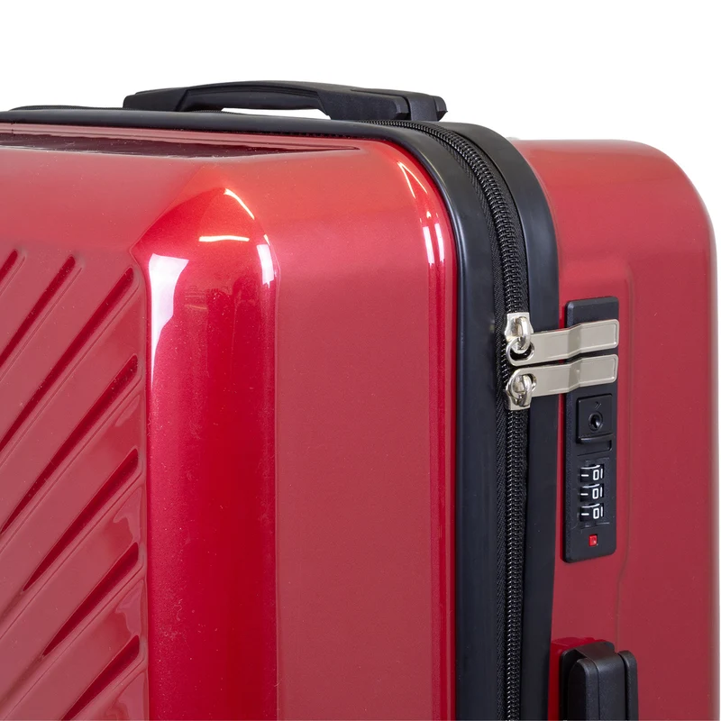 BERGAMO Reisekoffer L – Hartschalenkoffer ABS/Polycarbonat 4 Rollen Aufgabegepäck